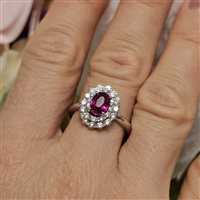 Anello Dal Maso Gioielli Donna in Oro bianco Rubino 0.90 Ct RCA3226RU-01 - RCA3226RU-01